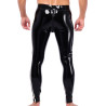 XRUB Latex Pantalon en latex Xrub avec Zip Avant/Arrière Noir-Blanc